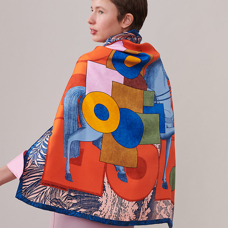 HERMES カレ90CAVALIER EN FORMES